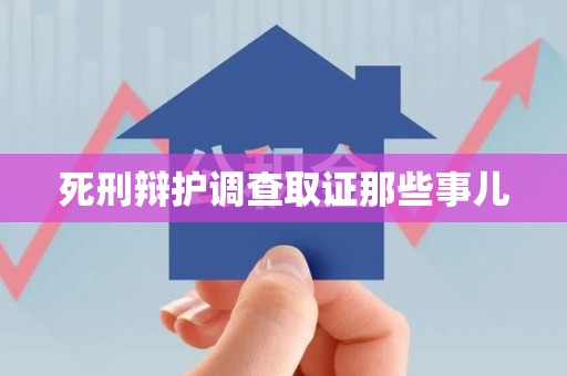 上栗死刑辩护调查取证那些事儿