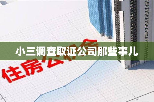 上栗小三调查取证公司那些事儿