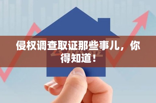 上栗侵权调查取证那些事儿，你得知道！