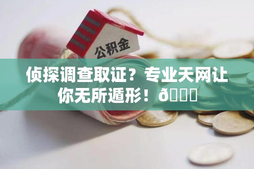 上栗侦探调查取证？专业天网让你无所遁形！😎