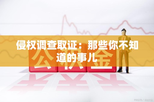 上栗侵权调查取证：那些你不知道的事儿