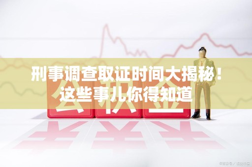 上栗刑事调查取证时间大揭秘！这些事儿你得知道