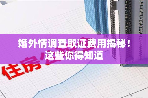 上栗婚外情调查取证费用揭秘！这些你得知道