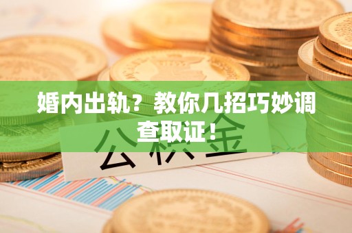 上栗婚内出轨？教你几招巧妙调查取证！