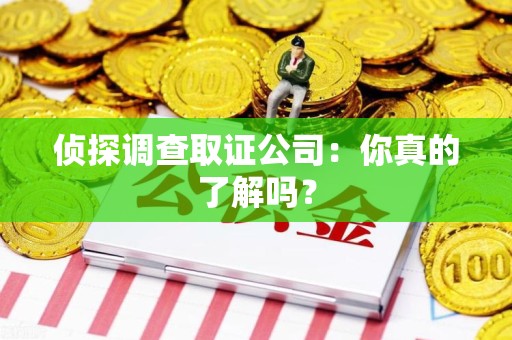 上栗侦探调查取证公司：你真的了解吗？